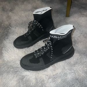 Karl Lagerfeld boots. Designer at Chanel